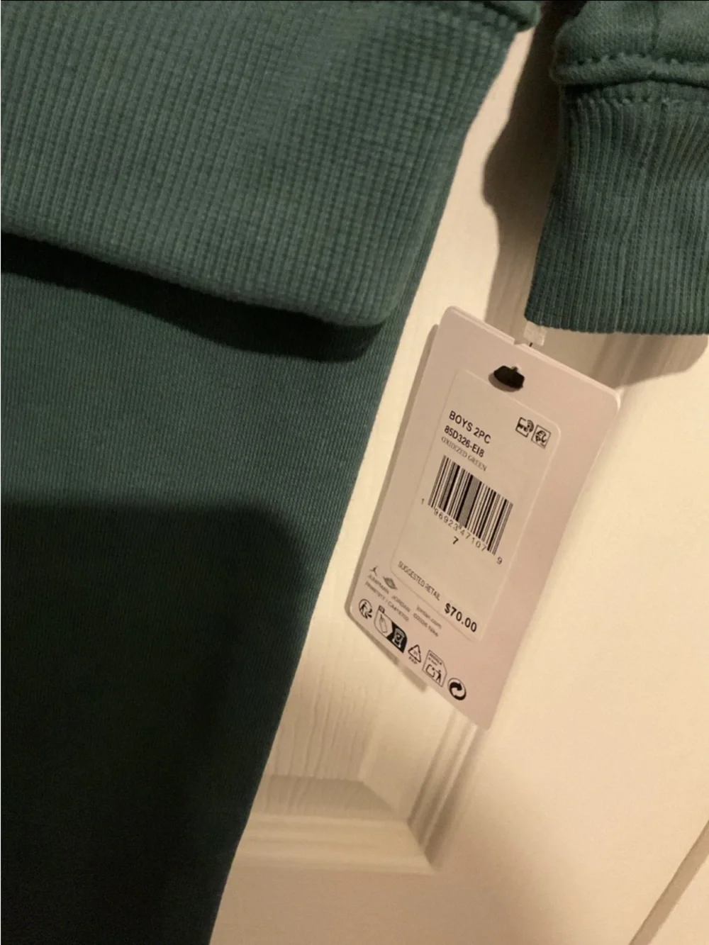 Jordan Kids Dark Green Hoodie & Jogger Set